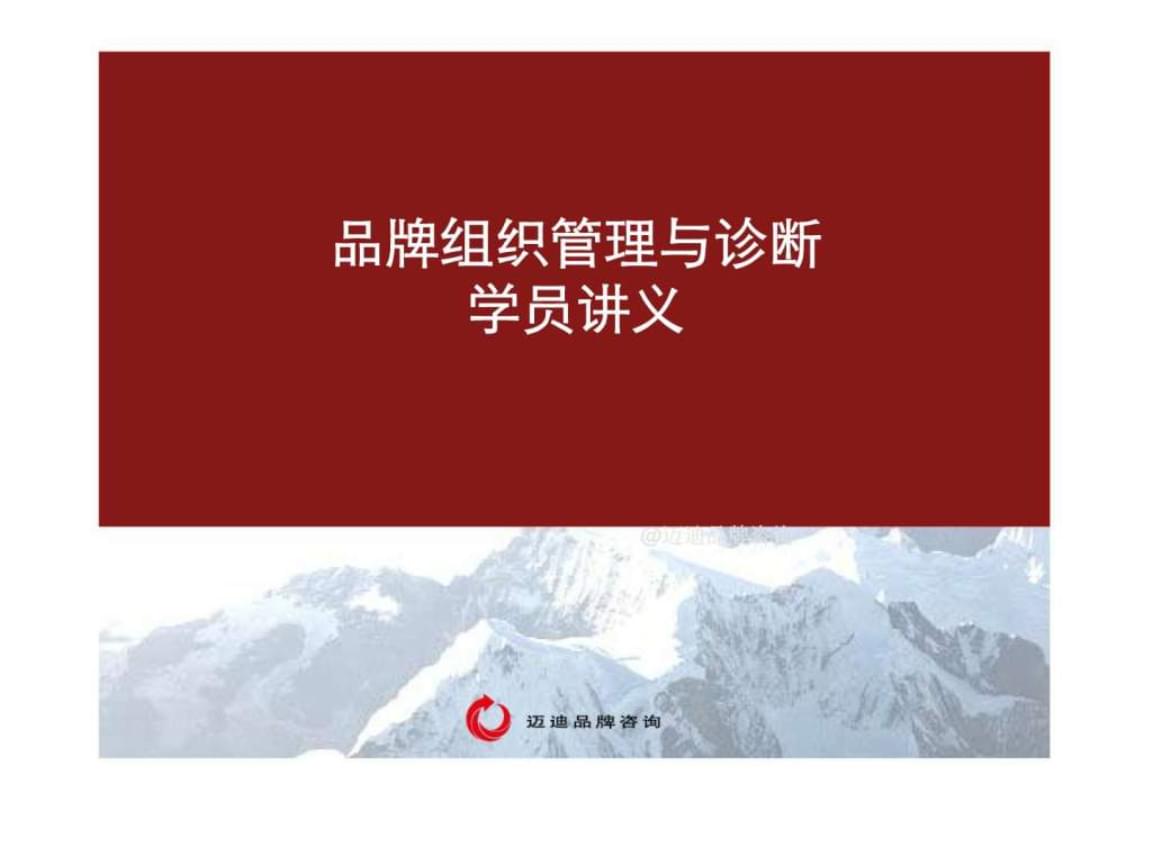 品牌組織管理與診斷 系統化打造高效品牌運作體系